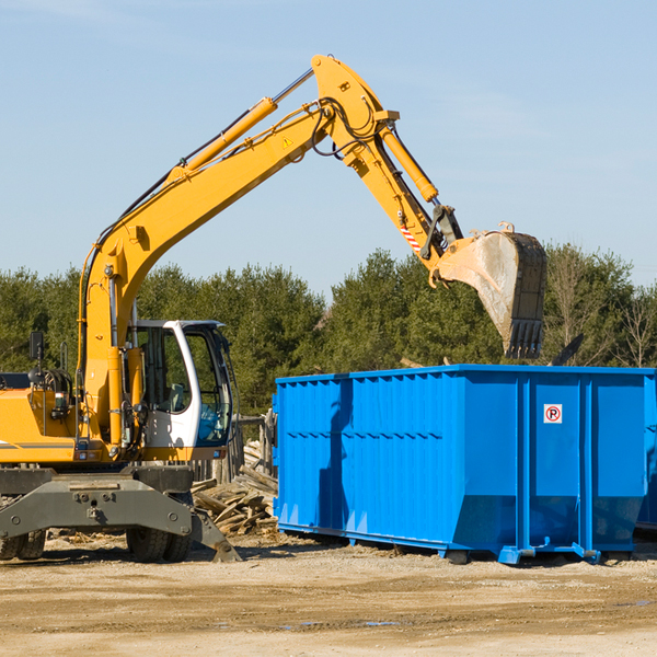 how does a residential dumpster rental service work in Maple Lake